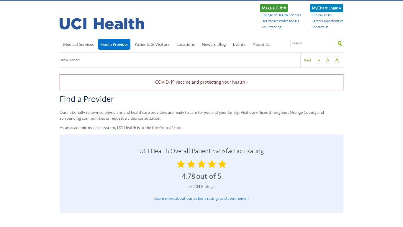 Find a Provider | UCI Health | Orange County, CA